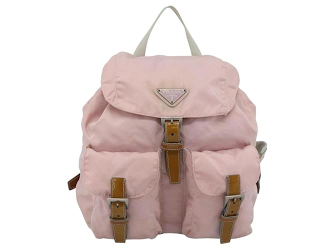 PRADA Backpack Nylon Pink Silver - vista 13