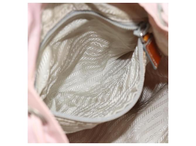 PRADA Backpack Nylon Pink Silver - vista 24