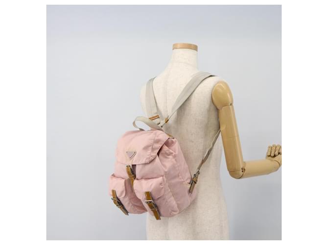 PRADA Backpack Nylon Pink Silver - vista 26