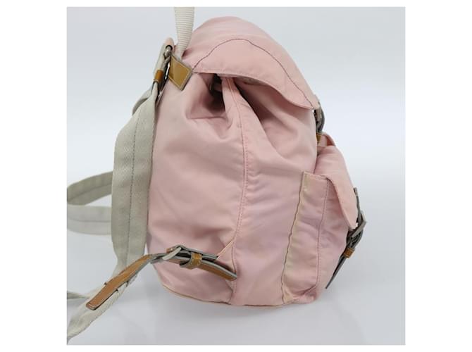 PRADA Backpack Nylon Pink Silver - vista 3
