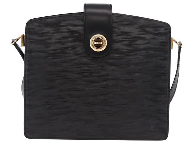 LOUIS VUITTON Epi Capuchin Shoulder Bag Black M52342 LV - vista 13