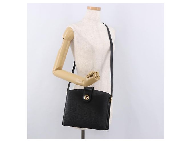 LOUIS VUITTON Epi Capuchin Shoulder Bag Black M52342 LV - vista 26
