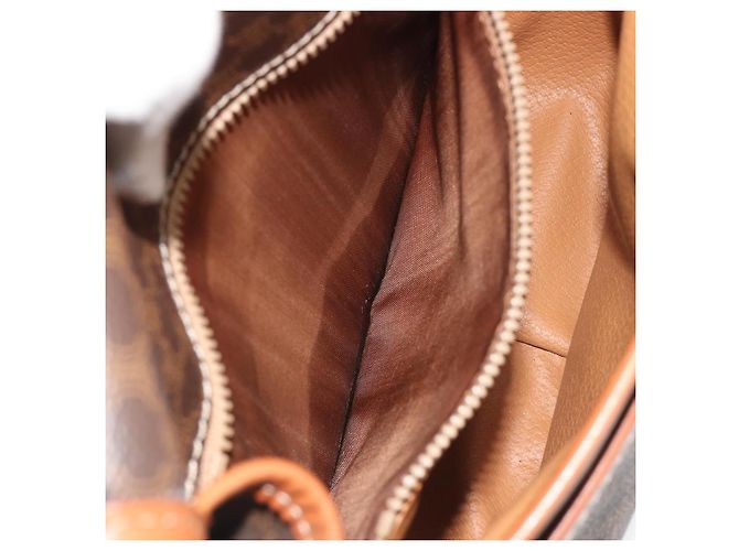 Céline CELINE Macadam Canvas Schultertasche PVC Leder Braun Gold - Ansicht 21