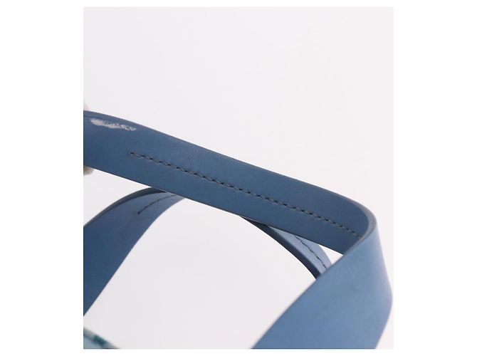 Miu Miu Hand Bag Rattan 2way Light Blue Silver - vista 14