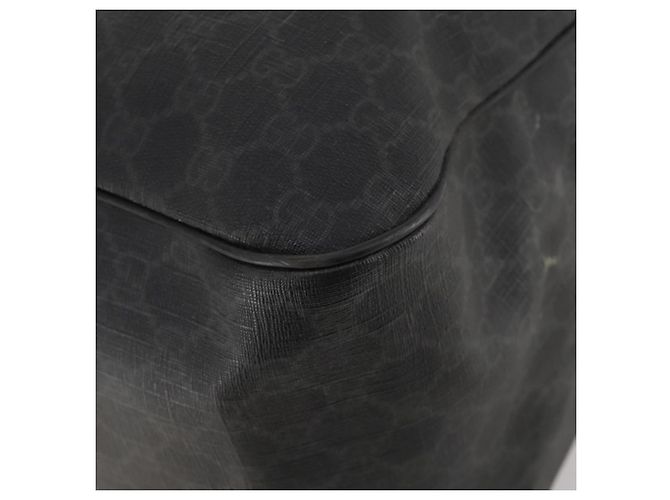 GUCCI GG Supreme Boston Bag PVC Black Silver - vista 12