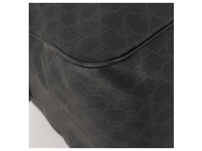 GUCCI GG Supreme Boston Bag PVC Black Silver - vista 13