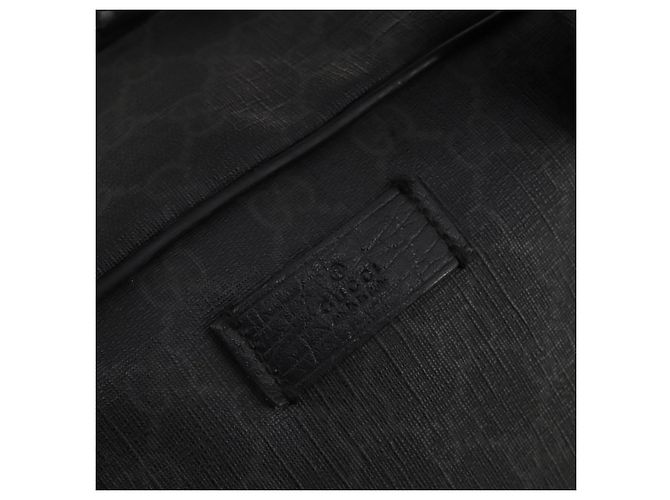 GUCCI GG Supreme Boston Bag PVC Black Silver - vista 14