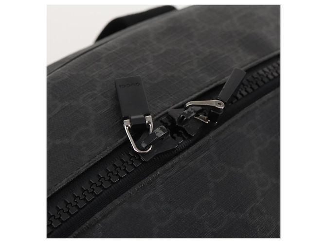 GUCCI GG Supreme Boston Bag PVC Black Silver - vista 15