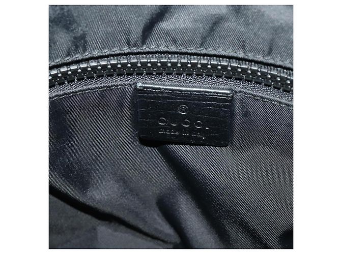 GUCCI GG Supreme Boston Bag PVC Black Silver - vista 19