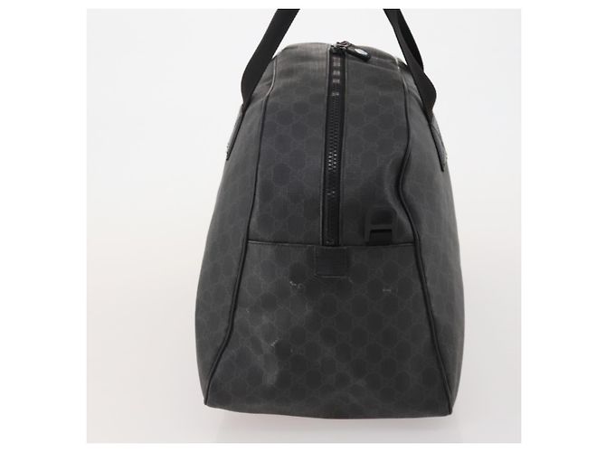 GUCCI GG Supreme Boston Bag PVC Black Silver - vista 5