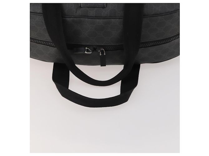 GUCCI GG Supreme Boston Bag PVC Black Silver - vista 7