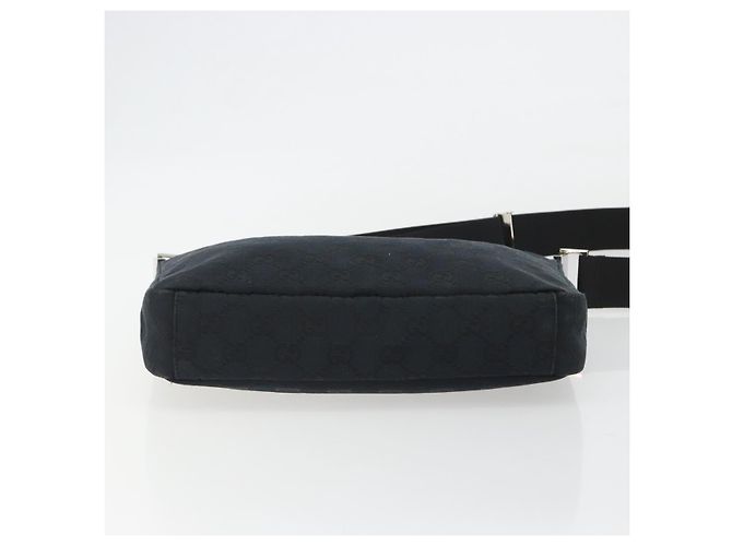 GUCCI GG Canvas Shoulder Bag Black Silver 019 0433 3444 - vista 10