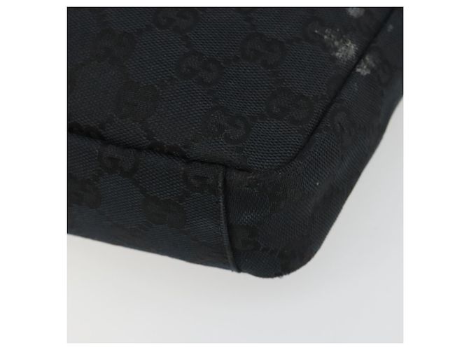 GUCCI GG Canvas Shoulder Bag Black Silver 019 0433 3444 - vista 11