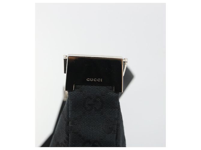 GUCCI GG Canvas Shoulder Bag Black Silver 019 0433 3444 - vista 15