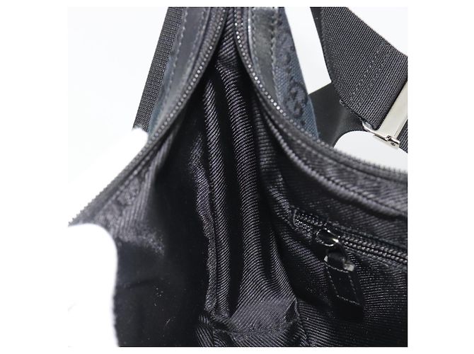 GUCCI GG Canvas Shoulder Bag Black Silver 019 0433 3444 - vista 21