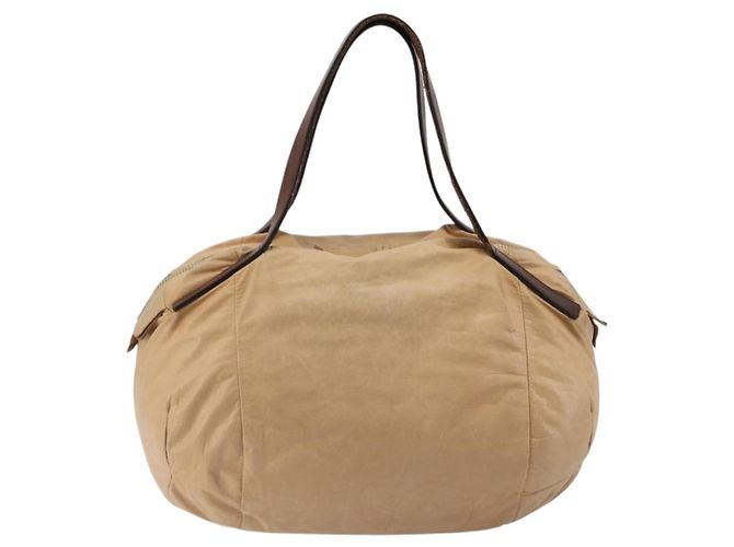 Céline CELINE Hand Bag Leather Beige Gold - vista 4