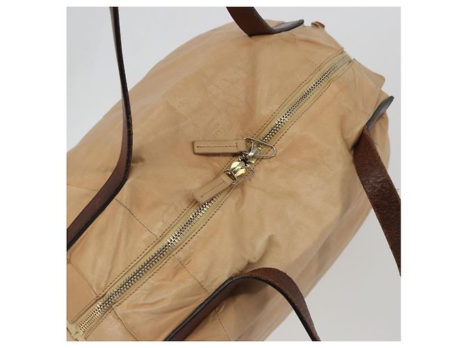 Céline CELINE Hand Bag Leather Beige Gold - vista 7