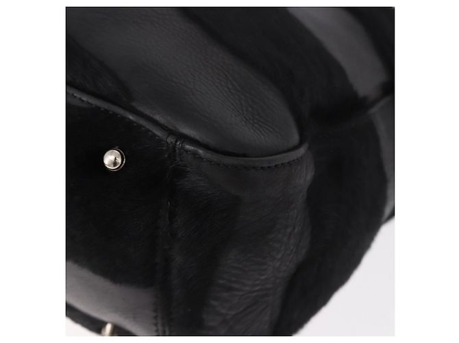 FENDI Hand Bag Harako Leather Black Silver - vista 17