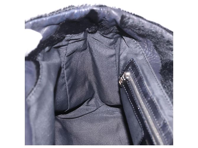 FENDI Hand Bag Harako Leather Black Silver - vista 20