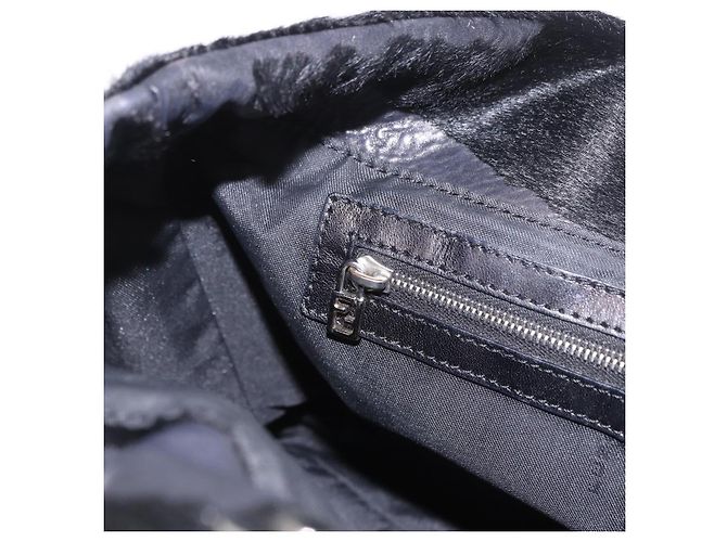 FENDI Hand Bag Harako Leather Black Silver - vista 21