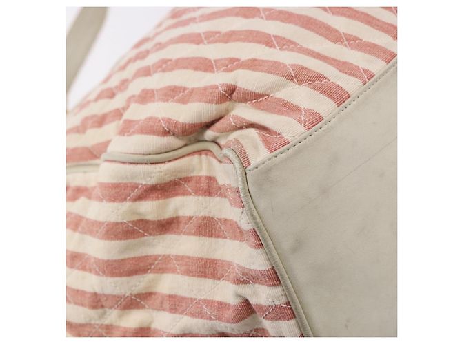 CHANEL Matelasse Shoulder Bag Canvas Pink Gold CC - vista 12