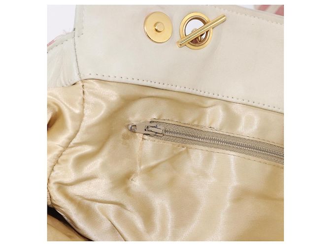 CHANEL Matelasse Shoulder Bag Canvas Pink Gold CC - vista 21