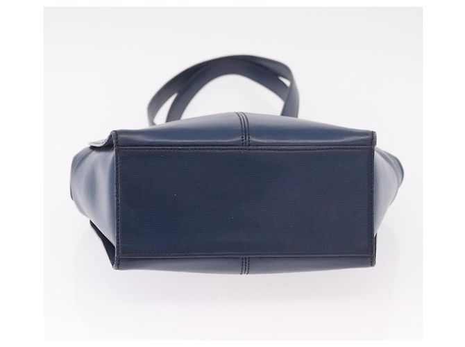 Christian Dior Shoulder Bag Leather Blue Gold - vista 9