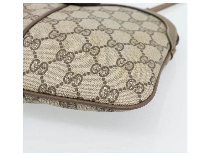 GUCCI GG Supreme Web Sherry Line Bag PVC Beige Gold 68 02 047 - vista 10