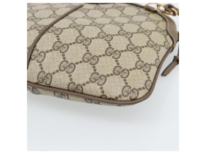 GUCCI GG Supreme Web Sherry Line Bag PVC Beige Gold 68 02 047 - vista 12