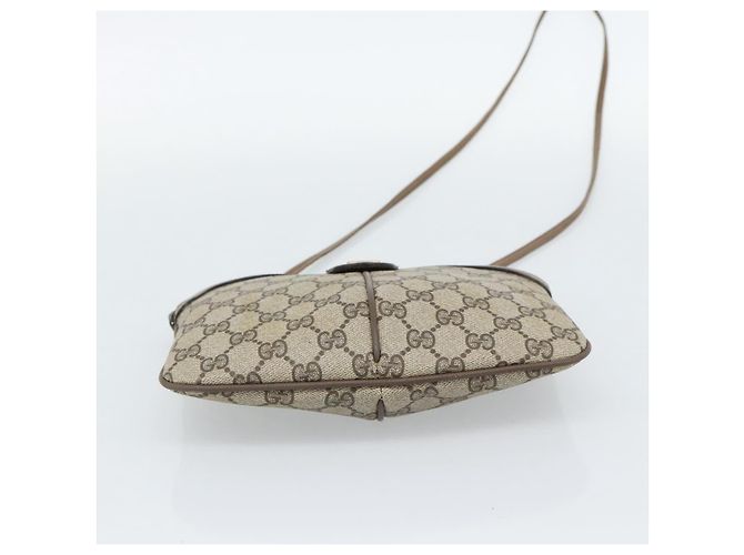 GUCCI GG Supreme Web Sherry Line Bag PVC Beige Gold 68 02 047 - vista 9