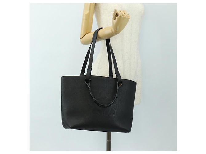 LOEWE Tote Bag Leather Black - vista 23