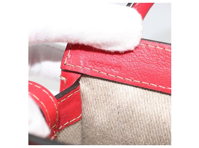 Chloé Chloe Hand Bag Leather 2way Red Gold - vista 12