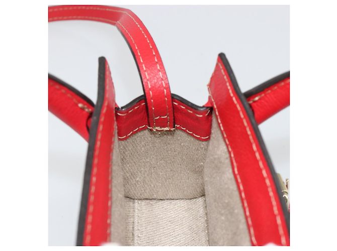 Chloé Chloe Hand Bag Leather 2way Red Gold - vista 20