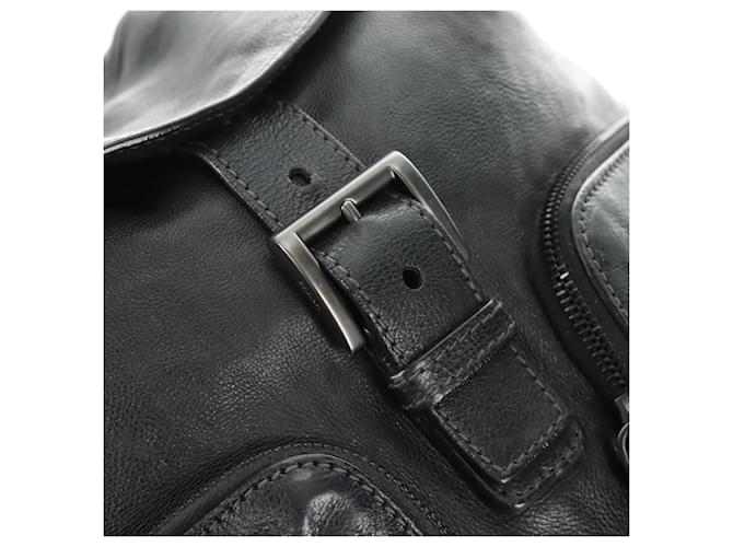 PRADA Backpack Leather Black VZ0053 - vista 21