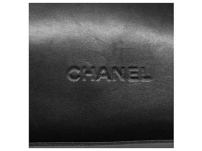 CHANEL Shoulder Bag Leather Black CC - vista 10