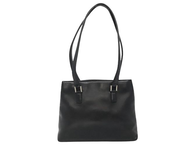 CHANEL Shoulder Bag Leather Black CC - vista 13