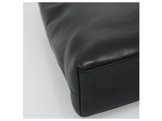 CHANEL Shoulder Bag Leather Black CC - vista 14