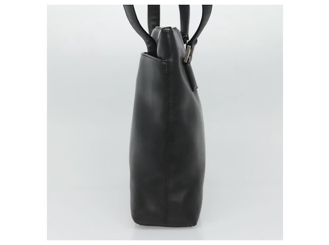 CHANEL Shoulder Bag Leather Black CC - vista 3