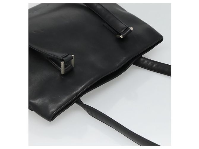 CHANEL Shoulder Bag Leather Black CC - vista 6