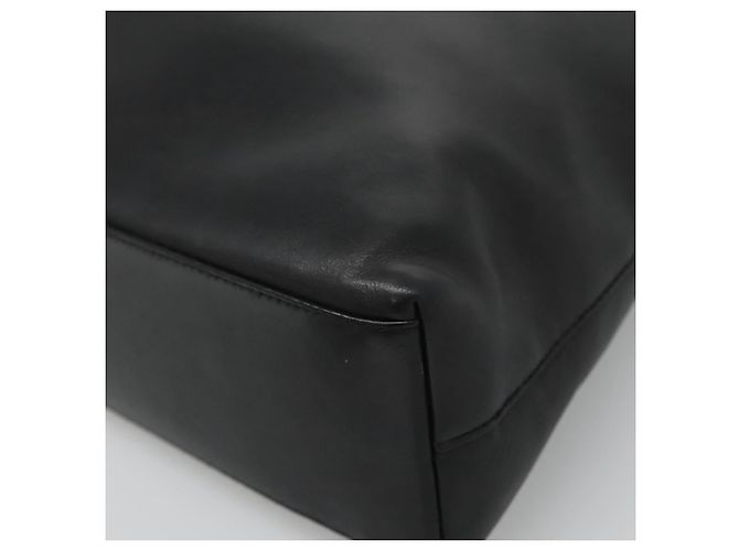 CHANEL Shoulder Bag Leather Black CC - vista 9