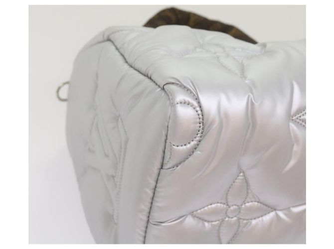 LOUIS VUITTON Linylon Speedy Bandouliere 25 Bag 2way Silver M20973 - vista 16