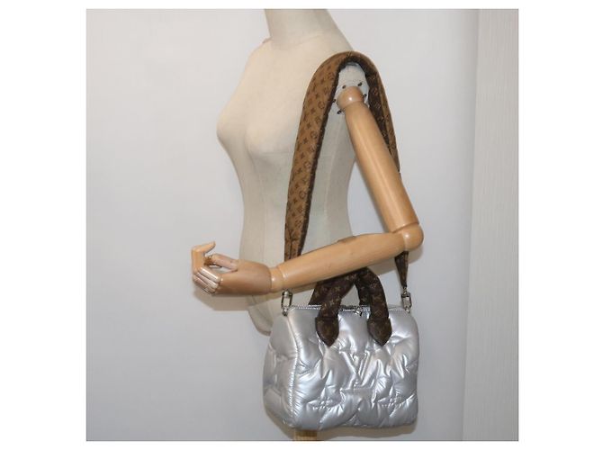 LOUIS VUITTON Linylon Speedy Bandouliere 25 Bag 2way Silver M20973 - vista 23