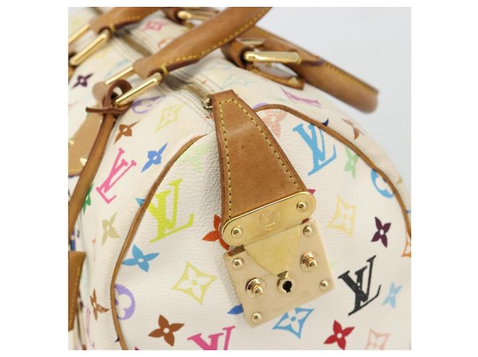 LOUIS VUITTON Monogram Multicolor Speedy 30 Bag White Bron M92643 LV - vista 19
