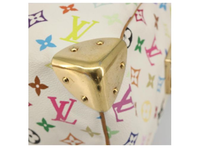 LOUIS VUITTON Monogram Multicolor Speedy 30 Bag White Bron M92643 LV - vista 9