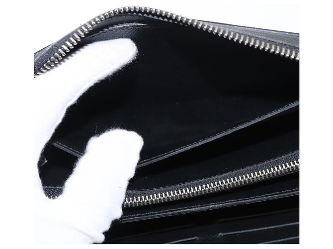 LOUIS VUITTON Taiga Zippy XL Long Wallet Black M44275 LV - vista 21