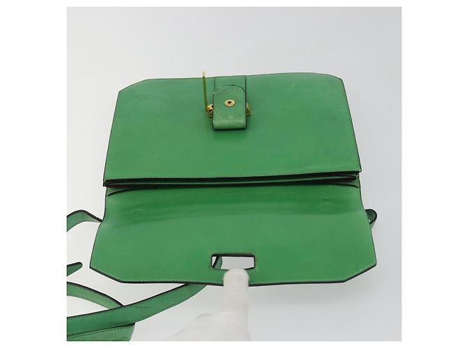 Céline CELINE Shoulder Bag Leather Green Gold - vista 10