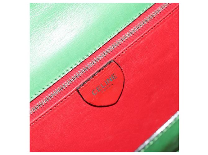 Céline CELINE Shoulder Bag Leather Green Gold - vista 20