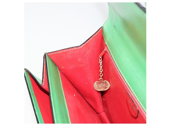 Céline CELINE Shoulder Bag Leather Green Gold - vista 22