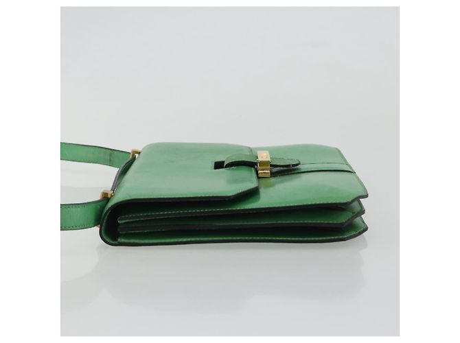 Céline CELINE Shoulder Bag Leather Green Gold - vista 4