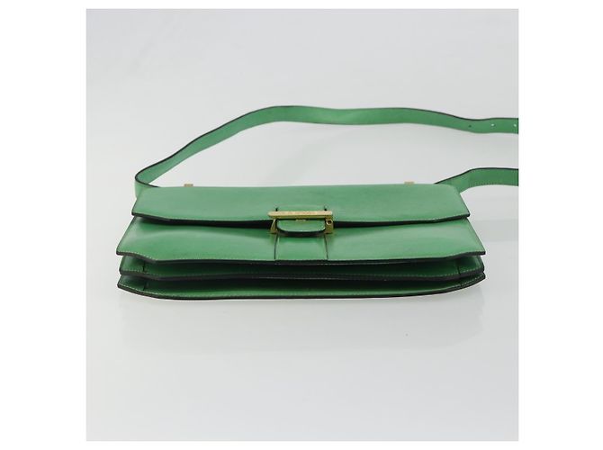 Céline CELINE Shoulder Bag Leather Green Gold - vista 5